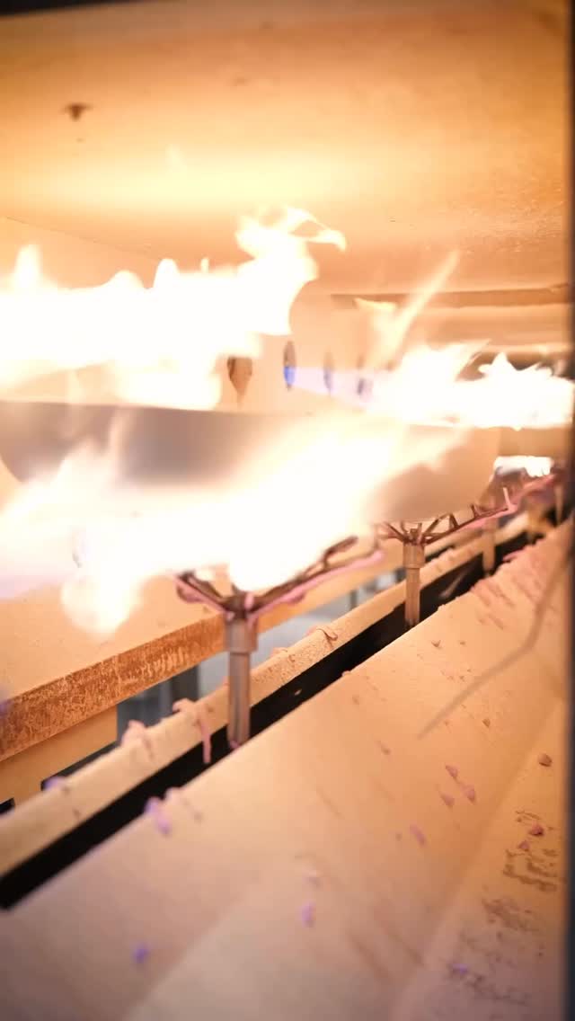 A factory of clay, fire, and rhythm.⠀
 ⠀
Porcelain shaped by makers, flames dancing in the kiln